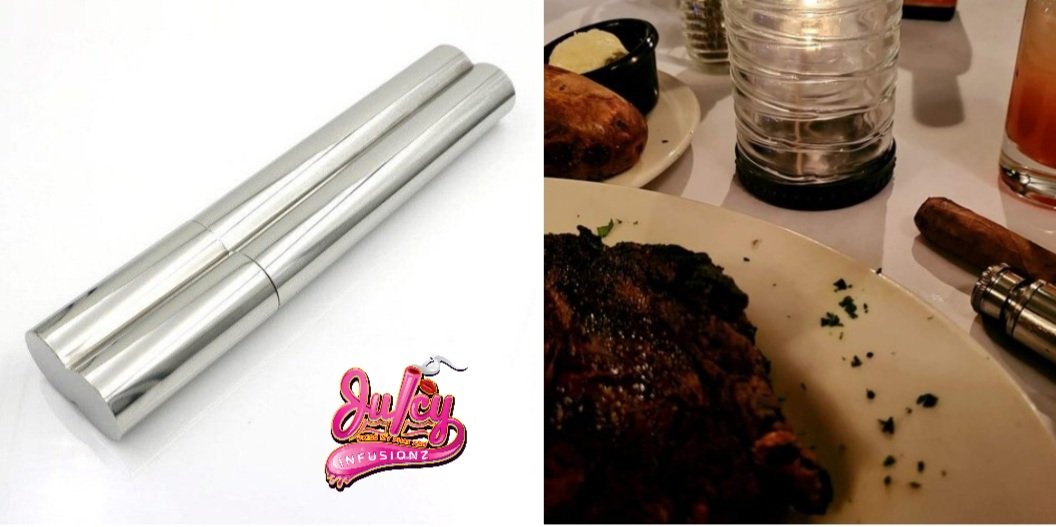 20 oz Stainless Steel Cigar Tube and Flask